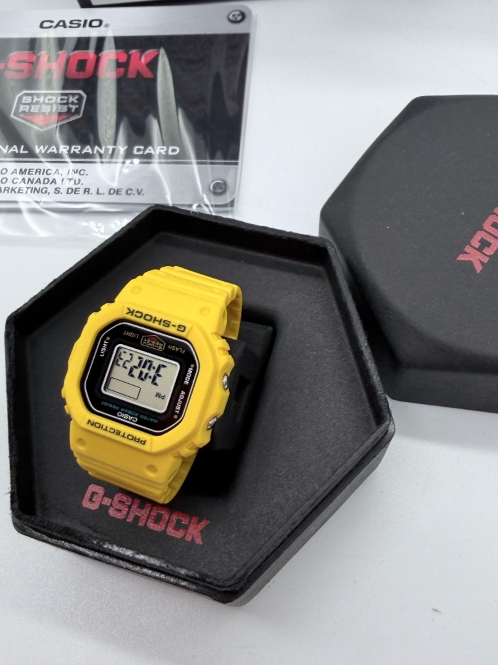 Casio G-Shock DWN5600-9 Yellow Watch w Box